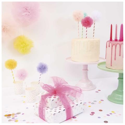 Fuchsia Tulle - 5 M Rotolo - Foto 3