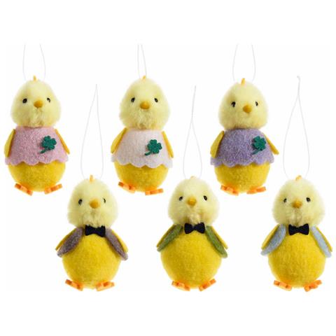 12x Pulcini Pasquali Da Appendere Decorazione Per Casa E Negozi Idea Regalo Bambini Set 18 Addobbi Per Pasqua - Foto 1