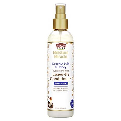 Moisture Miracle Balsamo Senza Risciacquo Al Latte Di Cocco E Miele - Rinfresca E Ammorbidisce Spirali E Ricci Naturali, Idrata E Lucida I Capelli, 8 Oz - Foto 1