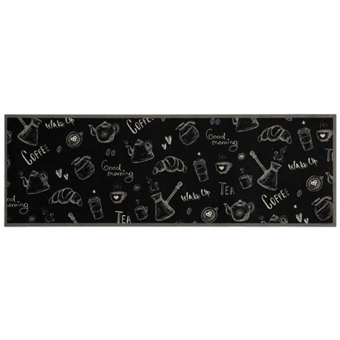 Tappeto Da Cucina Lavabile Nero Mattutino 60x180 Cm In Velluto - Foto 2