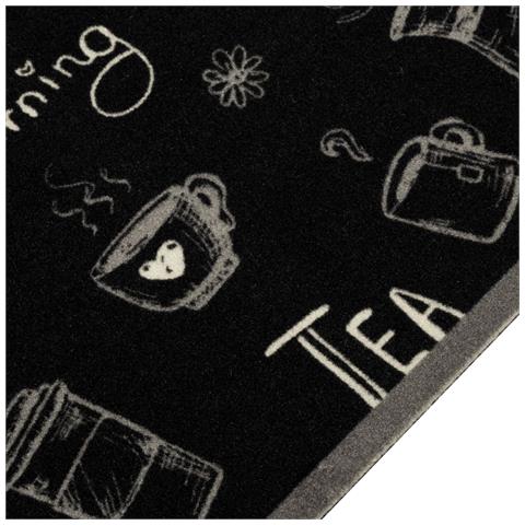 Tappeto Da Cucina Lavabile Nero Mattutino 60x180 Cm In Velluto - Foto 3