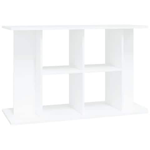 Supporto per Acquario 100x40x60 cm in Legno Multistrato Bianco - Foto 1