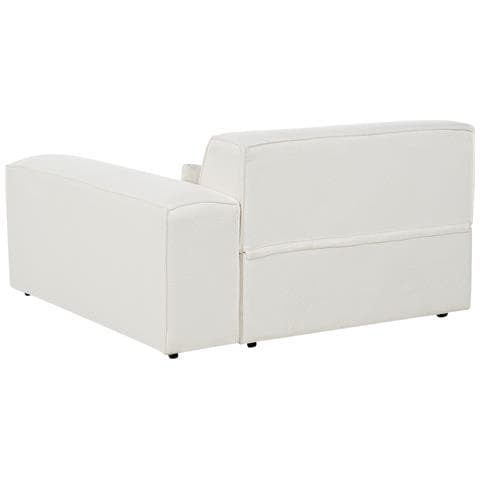 Chaise Longue Versione Sinistra Hellnar Bouclé Bianco Sporco - Foto 7