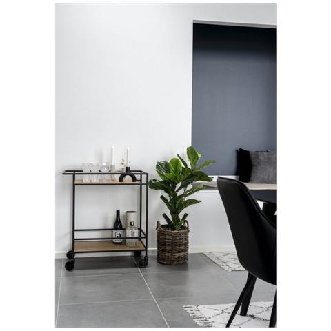 Carrello Vita - Marrone - Metallo - 68x40x79 Cm - Foto 7