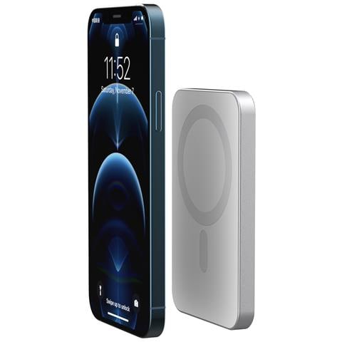 PB-5000 Mag Polimeri di litio (LiPo) 5000 mAh Carica wireless Argento - Foto 4
