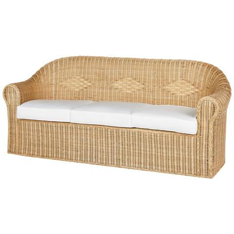 Divano 3 Posti Livadeia Rattan Naturale - Foto 2