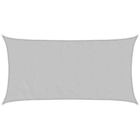 Vela Parasole Grigio Chiaro 6x3 M 100% Poliestere Oxford - Foto 2