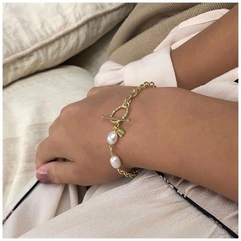 Shouhei Bracciale Oro /perla Bianca - Foto 2