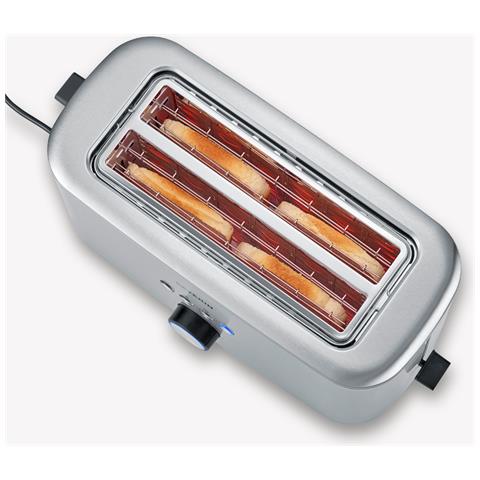 Tostafette A Fessura Lunga Per 4 Fette Di Pane Con Funzione Bagel At 2621 - Foto 6