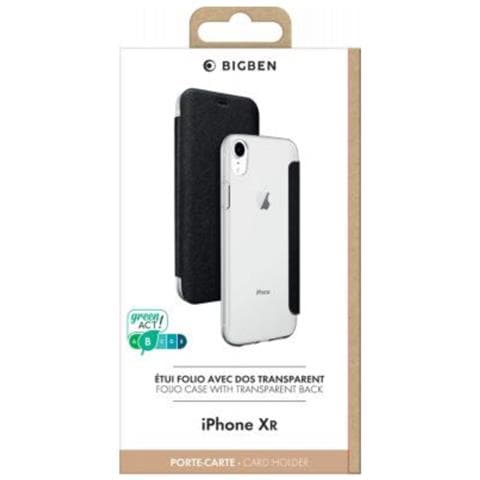Custodia Per Iphone 11 Funzione Stand Con Portacarte Integrato, Nero Transparente - Foto 4