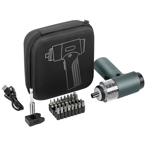 Avvitatore Elettrico A Pistola Con Luce Led Set Di Strumenti 36 In 1, Nero - Foto 2