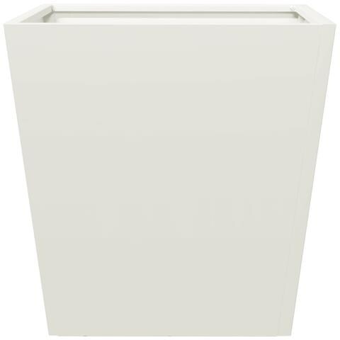 Fioriera da Giardino Bianca 40x40x40 cm in Acciaio - Foto 2