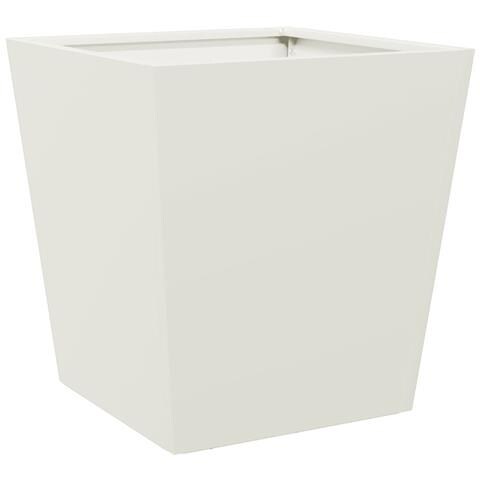 Fioriera da Giardino Bianca 40x40x40 cm in Acciaio - Foto 1