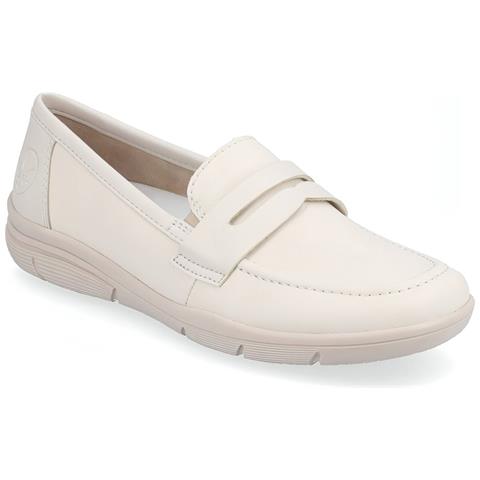 Beige Casual Closed Loafers Mocassino Pelle Scarpe Donna Beige Eu 39, L7455-60 - Foto 2
