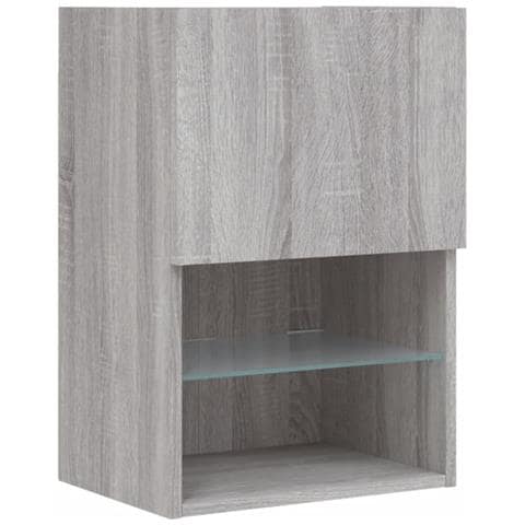 Mobile TV con Luci LED Grigio Sonoma 40,5x30x60 cm - Foto 10