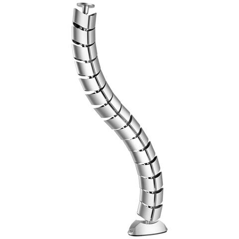 Equip 650862, Guaina intrecciata per cavi, Scrivania, ABS sintetico, Argento - Foto 1