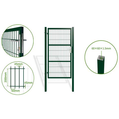 Cancello In Rete 3m H.180cm Razo + Cancello 1m Razo H.180cm Verde - Foto 2