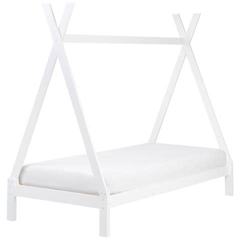 Letto Per Bambini Tenda Tipi Legno Di Pino Devay 90 X 200 Cm Bianco - Foto 2