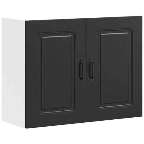 Pensile Da Cucina Kalmar Nero In Legno Multistrato - Foto 1