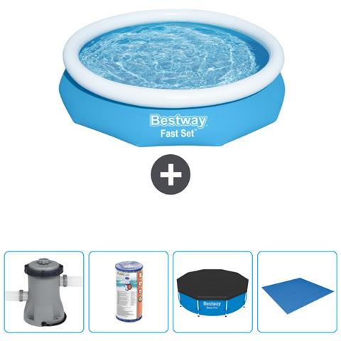 Piscina Fuori Terra - In Giro - 305x66 Cm - Blu - Include Accessori Coordinati Cb52 - Foto 1