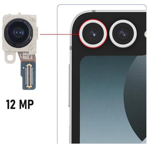 Fotocamera Ultra Grandangolare Galaxy Z Flip 6 12mp, Nero - Foto 2