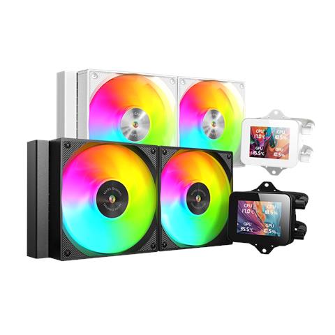 MLVISION240W sistema di raffreddamento per computer Processore Raffreddatore di liquidi tutto in uno 12 cm Nero - Foto 3