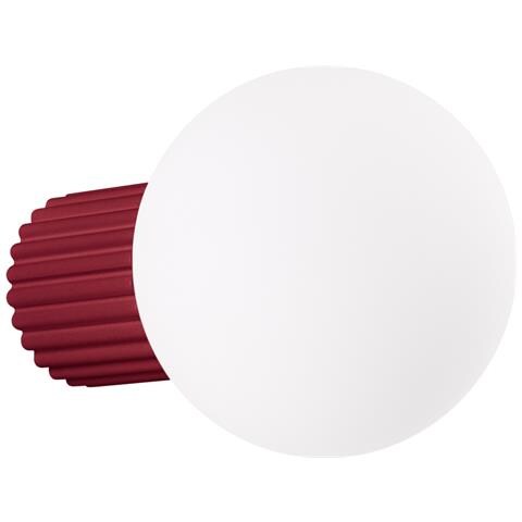 Lampada Da Parete Halo Bordeaux Ip44 Sl. 1747 - Moderno Lampada Da Parete Borgogna 12x12x17 Cm - Foto 1