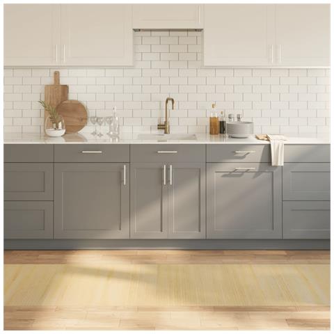 Tappeto Rettangolare Natura Chiaro 70x300 Cm In Bambù - Foto 8