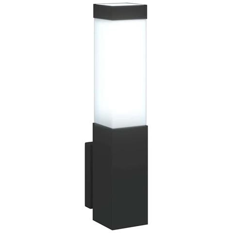 Lampada da Muro per Esterni Nera in Acciaio Inossidabile IP44 - Foto 9