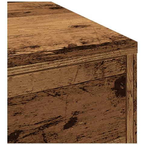 Armadietto da Bagno Stretto con Ruote Rovere Antico Truciolato - Foto 9