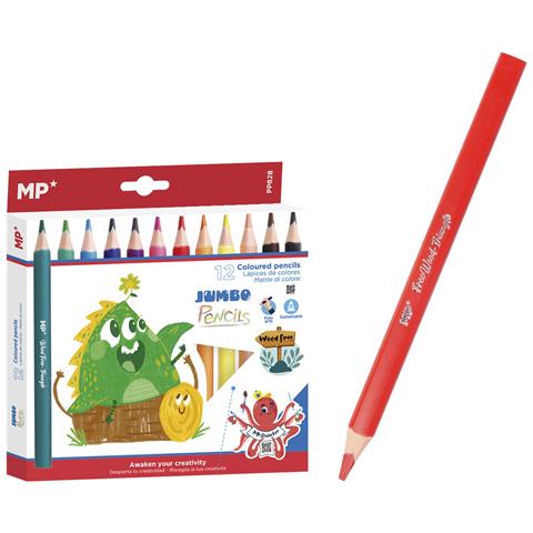 Matite Colorate Triangolari Jumbo 12 Pz. - Foto 1