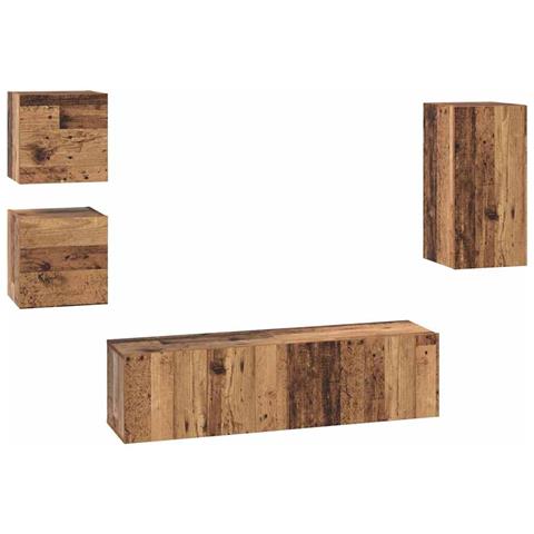 Set mobile TV 5 pcs Legno vecchio 30.5 x 30 x 60 cm - Foto 1