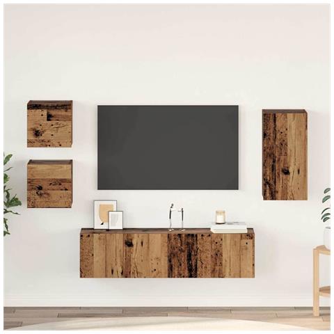 Set mobile TV 5 pcs Legno vecchio 30.5 x 30 x 60 cm - Foto 2