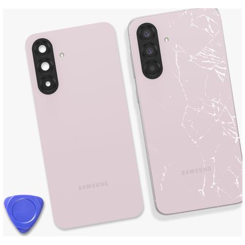 Coperchio Batteria Originale Per Galaxy A56 Con Adesivo Integrato Service Pack, Rosa - Foto 4