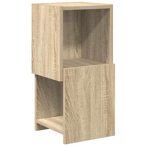 Mobile angolare Bianco 25,5x25x55cm Legno multistrato - Foto 1