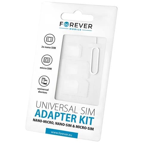 Adattatore Scheda Sim 3 Formato Nano Micro Con Estrattore, Bianco - Foto 5