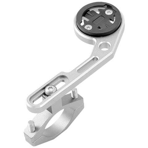 Supporto Estensione Per Computer Da Bici In Lega Di Alluminio - Compatibile Con Garmin, Bryton E Cateye Silver - Foto 1