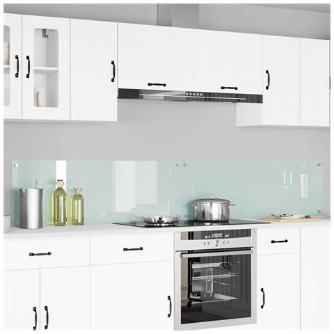 Rivestimento da Cucina 2 pcs Bianco 120 x 40 cm vetro temperato - Foto 2