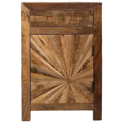 Tavolino Da Ingresso In Legno Naturale 56x41x84 - Foto 2