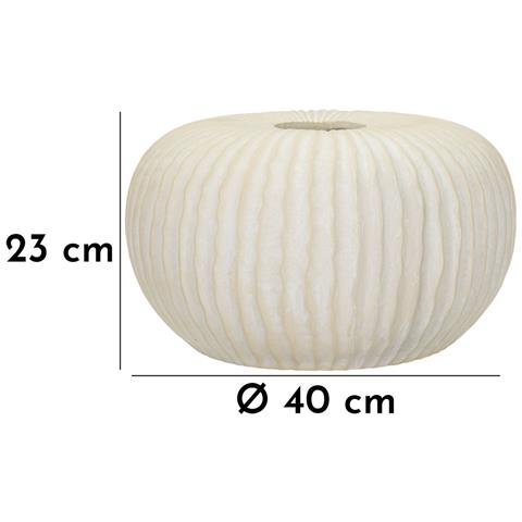 Vaso Icicle Basso E Largo In Magnesio Crema - Foto 7