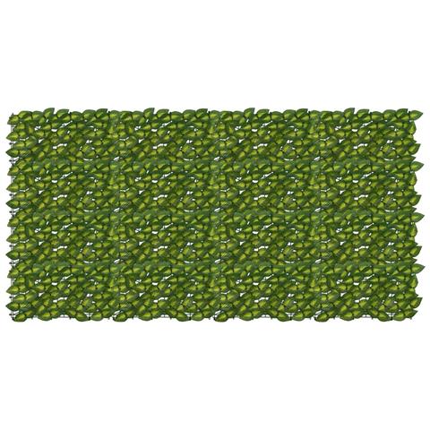 Schermo per balcone con foglie Verde e Giallo 200 x 100 cm - Foto 1