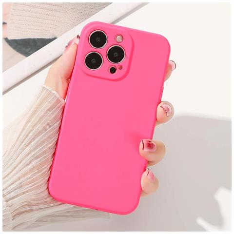 Custodia In Silicone Per Iphone 14 Plus Fucsia - Foto 1