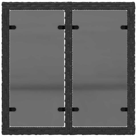 Set di divani 6 pz 4-Numero di posti Nero e Bianco Crema - Foto 2