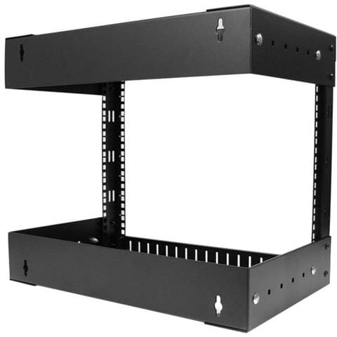 Rack 8U a giorno per montaggio attrezzature a parete - Profondità regolabile - Foto 3