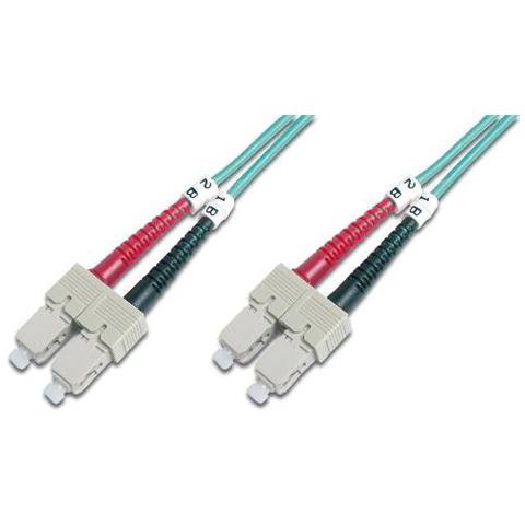 Cavo Fibra Ottica Sc A Sc Multimode Duplex 50/125 Mt. 1 Om3 - Foto 1