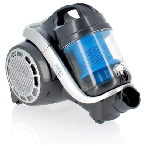 Turbo One Aspirapolvere a Traino Senza Sacchetto Potenza 900 Watt Colore Grigio / Blu - Foto 2