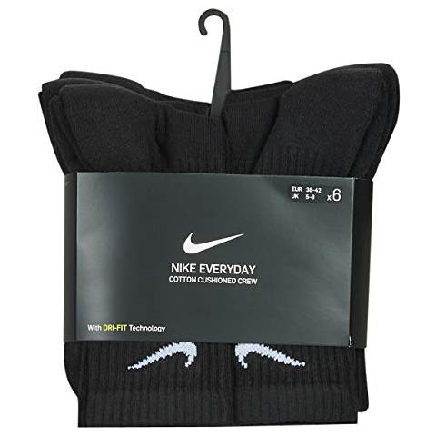 Everyday Cushion Crew, Calzini Uomo, Black / (white), M - Foto 2