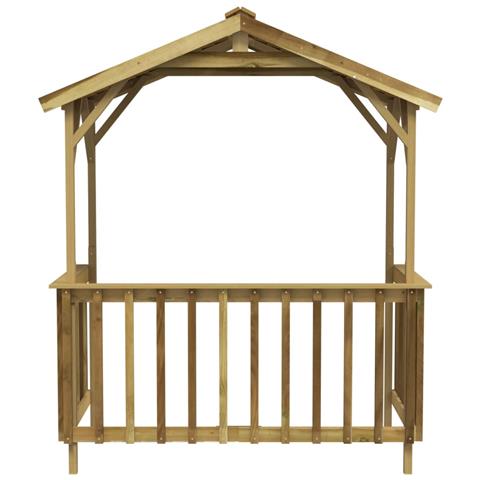 Capanno per Barbecue 163,5x93x210 cm in Pino Impregnato - Foto 2