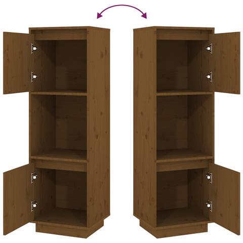 Credenza Miele 38x35x117 Cm In Legno Massello Di Pino - Foto 10