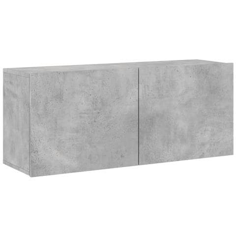 Mobile Tv A Parete Grigio Cemento 100x30x41 Cm - Foto 2